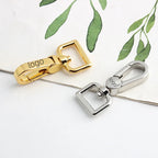 Customized Logo Snap Hook Bag Accessories Swivel Clasp Key Holder Bag Shoulder Linker for Dog Chain and Handbag