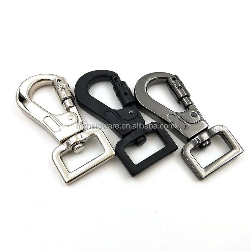 MZhardware Adjustable Fashion Dog Leash Hook Zinc Alloy Steel Chrome Plated Metal Swivel Snap Hook
