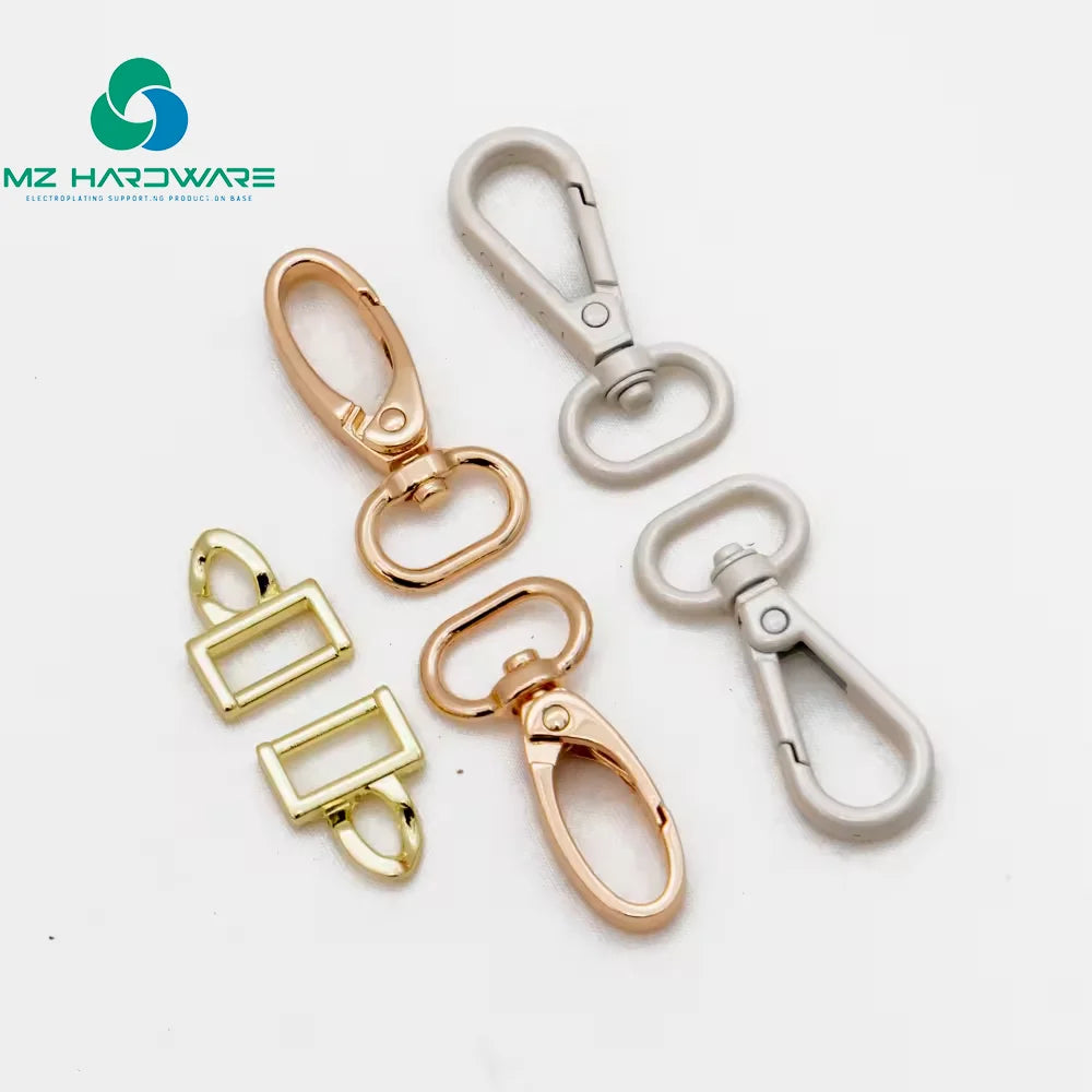 MZhardware Custom Swivel Buckles Metal Handbag Hardware Swivel Hook Bag Accessories Zinc Alloy Swivel Snap Hook for Handbag