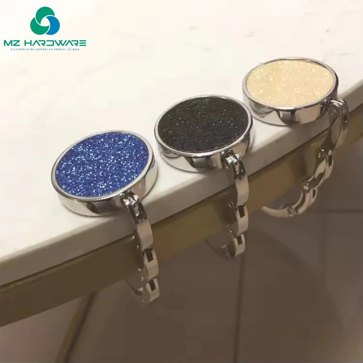 Gift Promotion Table Purse Hanger Folding Purse Hook Customized Logo Bag Hanger Table Hook for Table for Student, Office
