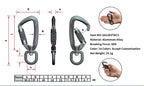 Customized Rock Climbing Carabiner Dog Leash Carabiner Aluminum Swivel Lock Aluminum Climbing Swivel