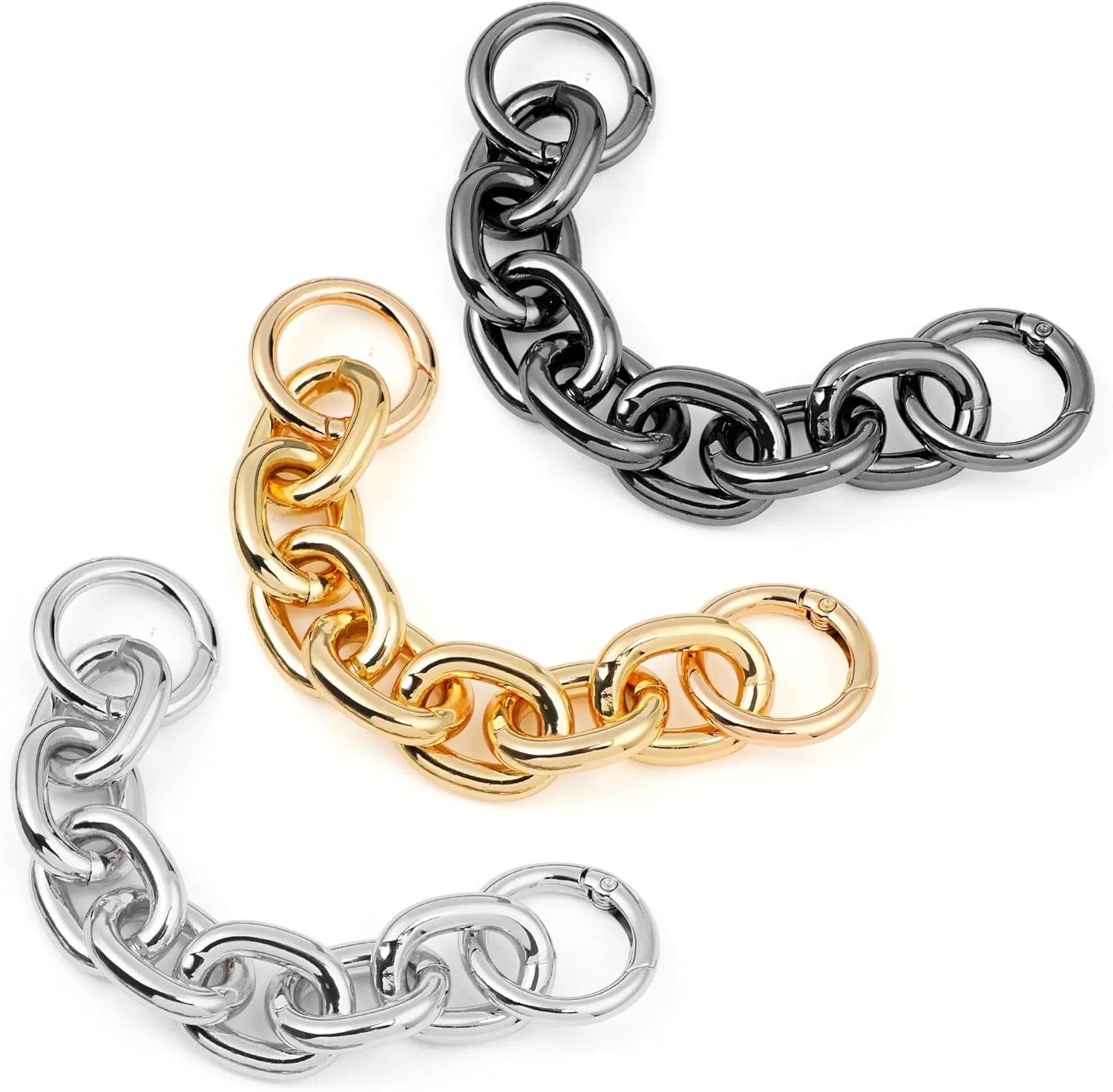 High Quality Bag Chain Small Alloy Iron Belt Handle Adjustable Gold Metal Chain Handbag Bag Accessories High Fashion Clothing