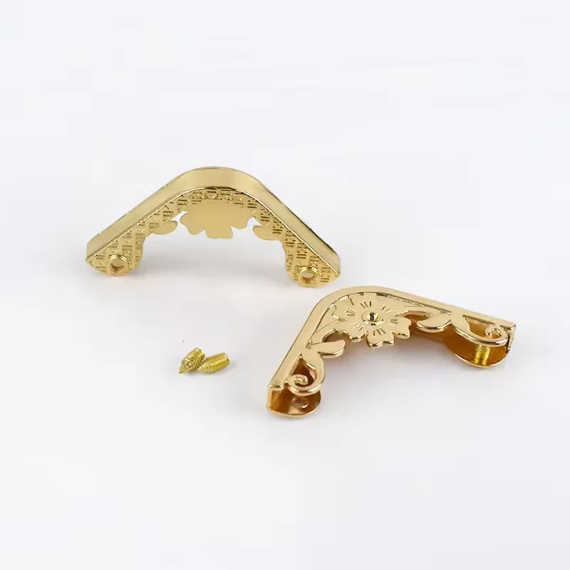 MZ Luxury Waterproof Notebook Bag Corner Protectors Decorative Metal Book Protectors for Book Corner Protection