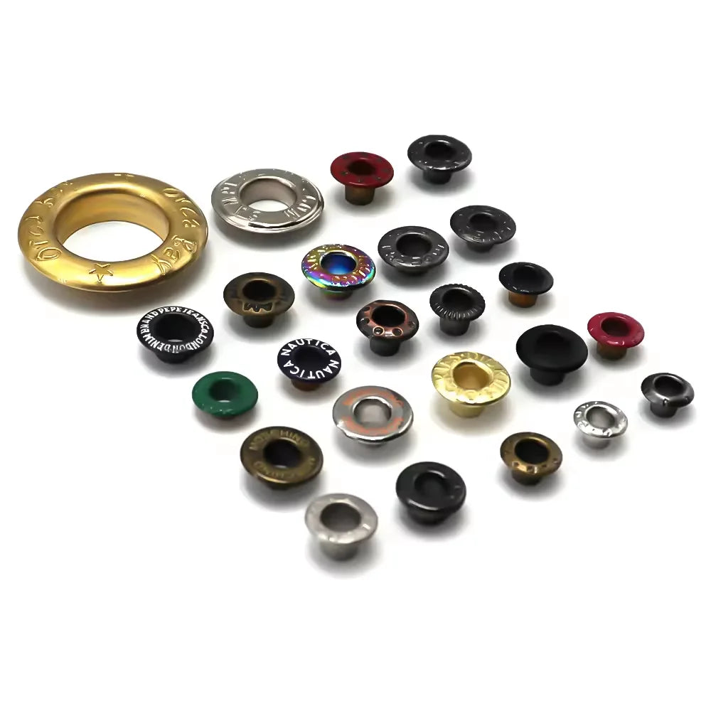 Factory Supply Gold Garment Handbags Oval Eyelet Grommet Decorative Copper Metal Eyelet for Bags