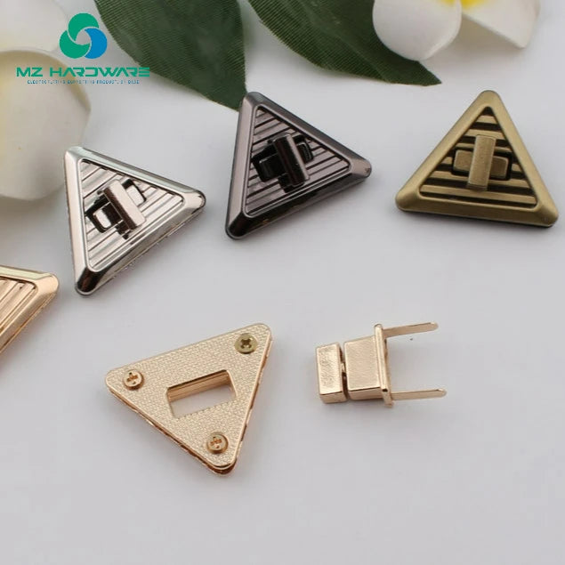MZ Special Bag Parts & Accessories Metal Turn Lock Press Lock Purse Clasp Clutch & Clutch Lock for Bags & Purses