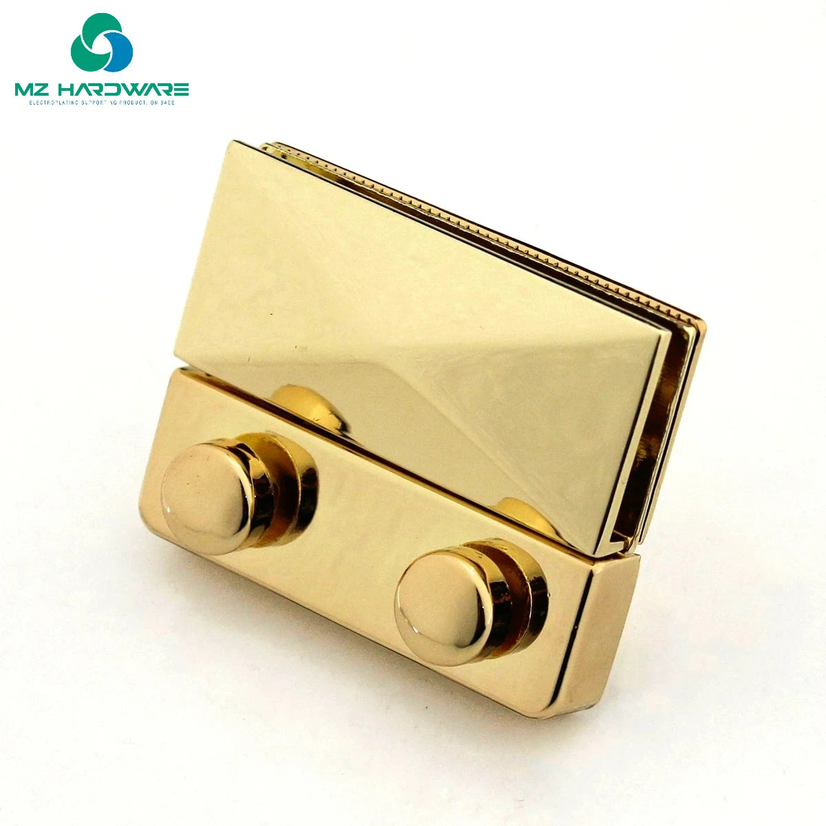 MZhardware Zinc Alloy Metal Push Lock Fashion Push Lock Closure Parts for DIY Handbag Shoulder Bag Purse Hardware Accessories