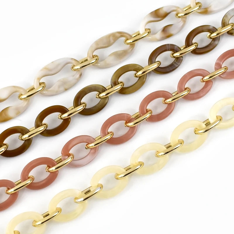 Fashion Women's Bag Straps High Quality Bag Handle  Handbag Accessories Key Chain Plastic Acrylic Bag Chain