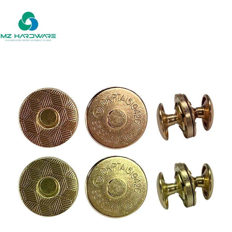 Factory Bag Buttons With Magnet Bag Accessories  High Quality Double Rivets Magnetic Snap With Rivet for Handbag
