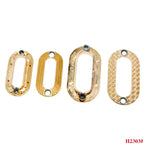 Factory Supply Custom Brass Oval Shaped Metal Eyelets Garment Grommet Oval Eyelet Handbag Alloy Eyelets Buckle