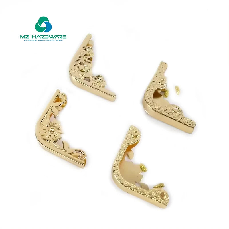 MZ Luxury Waterproof Notebook Bag Corner Protectors Decorative Metal Book Protectors for Book Corner Protection