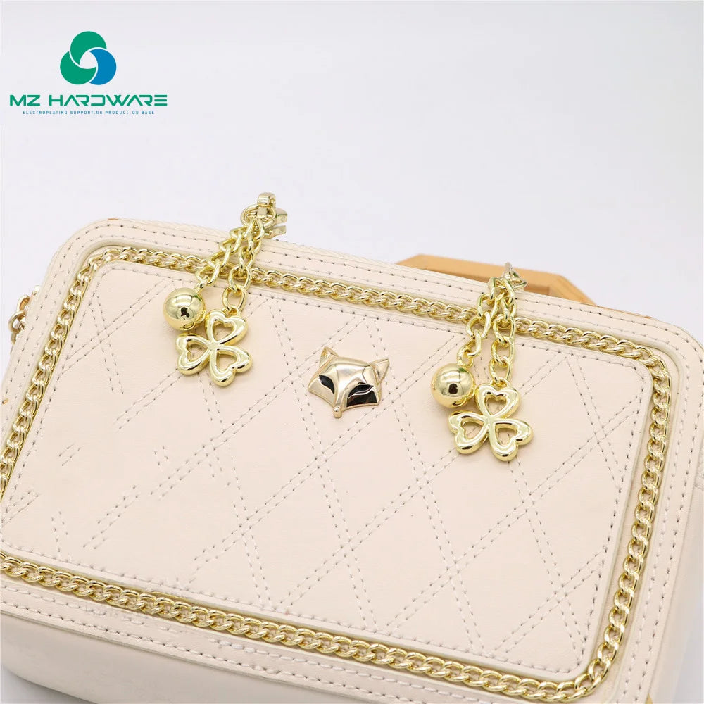 New Design Thickened Flower-Shaped Metal Bead Pendant Chain Jewellery Pendant Chains for Clothing Bags