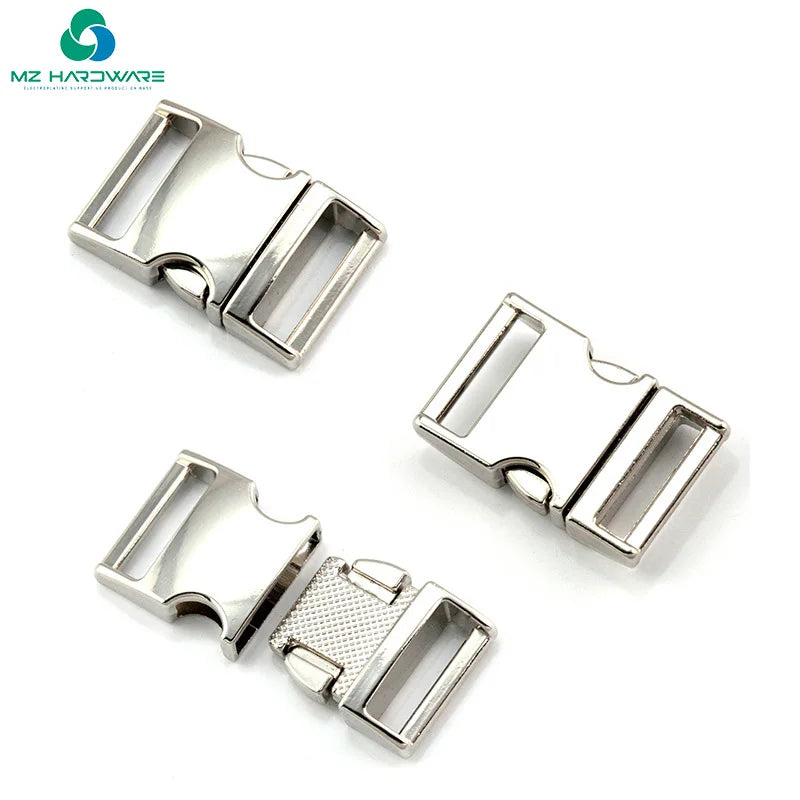 Wholesale Pet Dog Metal Buckle Collar Set Strap with Personalized Snap Hook Buckles for Luggage and Bag Use