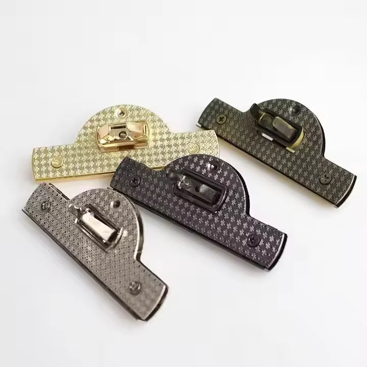 MZ Hardware Four Colors High Quality Hardware Accessories Handbag Locks Twist Turn Locks Clasps Closure Bag Metal Lock