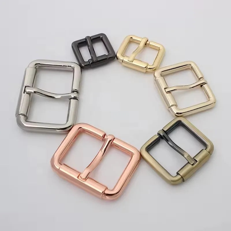 Cheap and High Quality Roller Pin Buckle Luxury Rectangular Pin Belt Buckle Button Handbag Bag Hardware