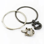 Wholesale Price Handbag Hardware Accessory Leather Handles for Big Ring Metal Purse Frame Handle