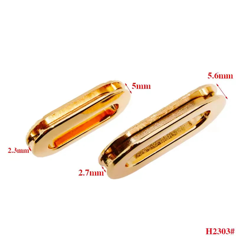 Factory Supply Custom Brass Oval Shaped Metal Eyelets Garment Grommet Oval Eyelet Handbag Alloy Eyelets Buckle