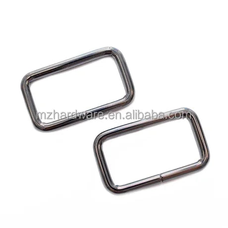 MZ Luxury 1 Inch 25mm Rectangle Ring Connectors Zinc Alloy Square Rings for Handbag Buckle Handbag Accessories Hardware