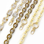 Fashion Women's Bag Straps High Quality Bag Handle  Handbag Accessories Key Chain Plastic Acrylic Bag Chain