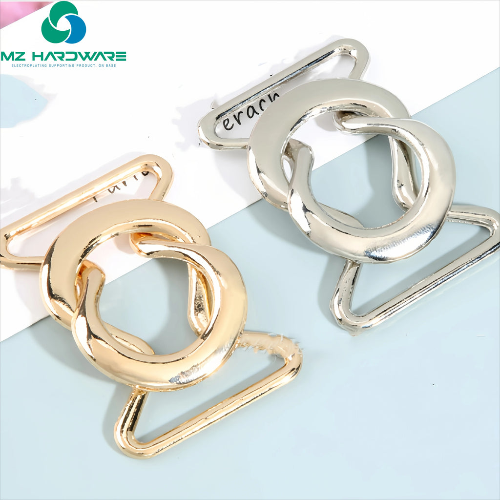 Metal Waist Buckles Decorative Adjustment Buttons Adjustment Buckles Simple and Versatile Clothing and Luggage Buttons