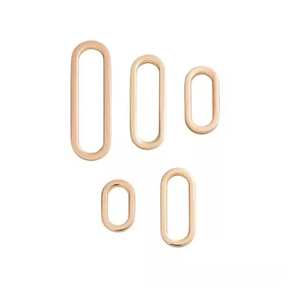 Alloy Openable Oval Ring Buckle Customized Size No Welded Wire O-Ring Buckle Leather Belt Bag Purse Strap Parts Accessories