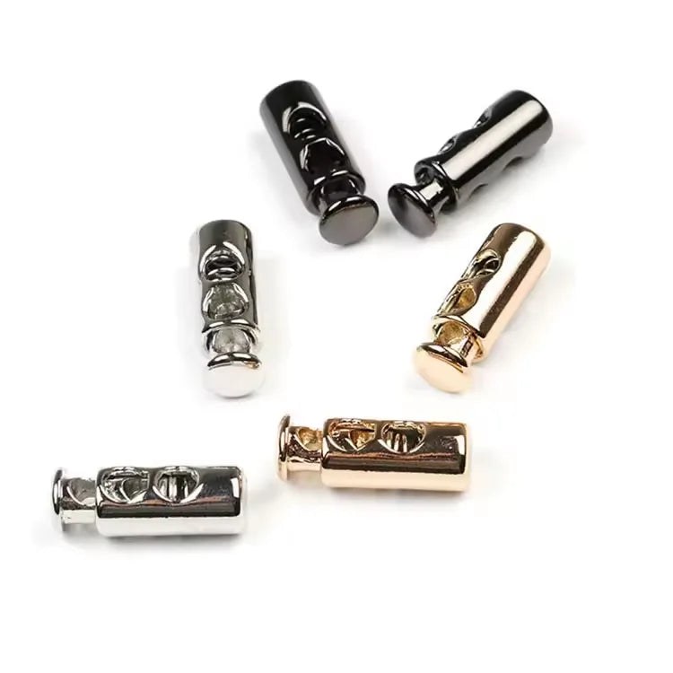 Good Quality Adjustable String Stopper 2 Hole Cord Stopper Metal Cord Lock Female Bag Handle With Hardware Buckle