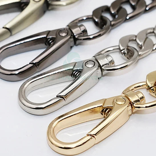 MZ High Quality Metal Flat Flattened Single Shoulder Strap DIY Bag Chain Accessories Replaceable Crossbody Bag Chain