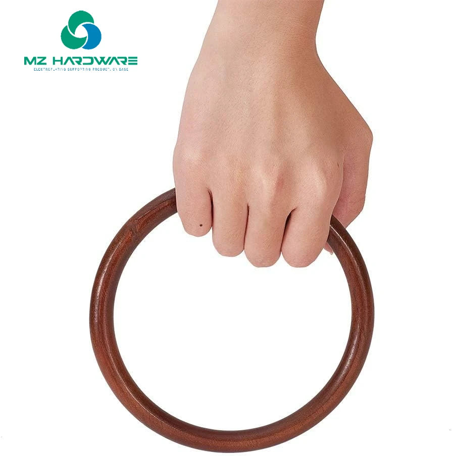 MZ DIY Bracelet Wooden Handle Circle Wooden Handle Luggage Accessories High Quality Wooden Handle for Weaving DIY Handmade Bag