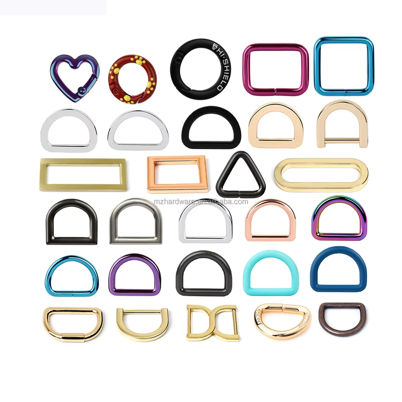 D Ring Buckles Hardware Bag Accessories Top Sale Handbags Hardware Iron High Corrosion Resistance Metal D Ring Buckles