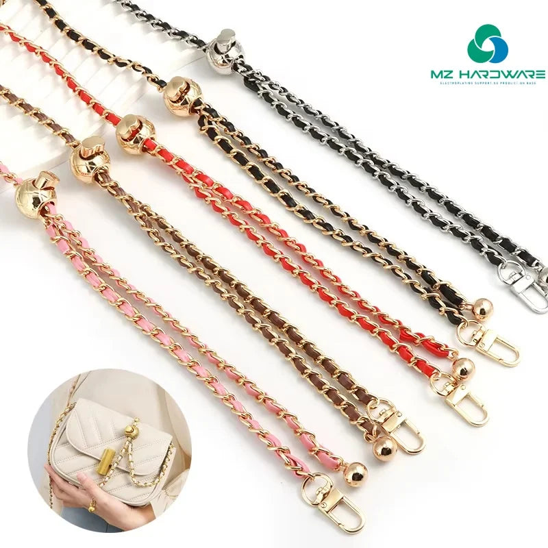 MZhardware Fashion Bag Strap Adjustable Chain for Handbag Strong Accessories for Bag Customized Color Chains Accessories