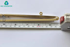 MZhardware 24cm Purse Frame Foldable Clutch Bag Purse Frame Come With Screws Light Gold
