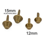 MZhardware 6/10/12/15mm Bags Shoes DIY Hardware Accessories Alloy Studs Mushroom/ Bucket Type Two Foot Rivet Bottom Nail