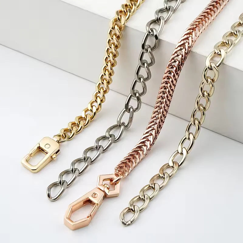 MZhardware Women Gold Metal Handbag Bag Accessory Chain Strap Chains for Bags Luxury Handbag Chain