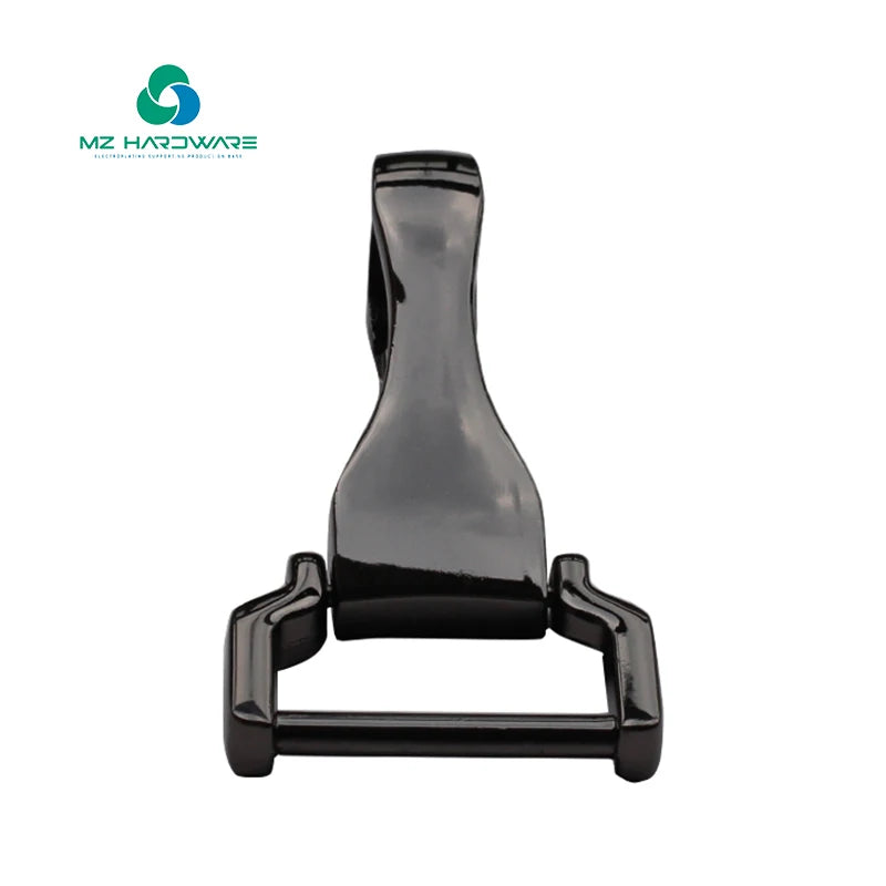 MZhardware Fashion Gold Metal Dog Buckle Zinc Alloy Lanyard Hook Key Chain with Swivel Snap Hook Adjustable