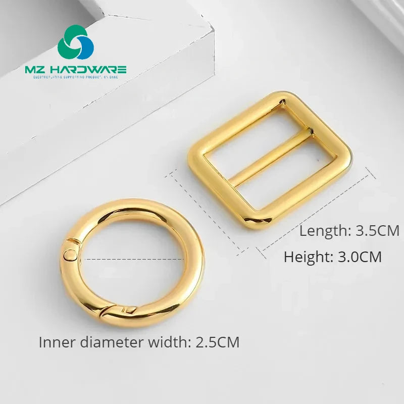 MZhardware Accessory Metal Tri-Glide Buckle and Round O Ring Special Bag Parts & Accessories