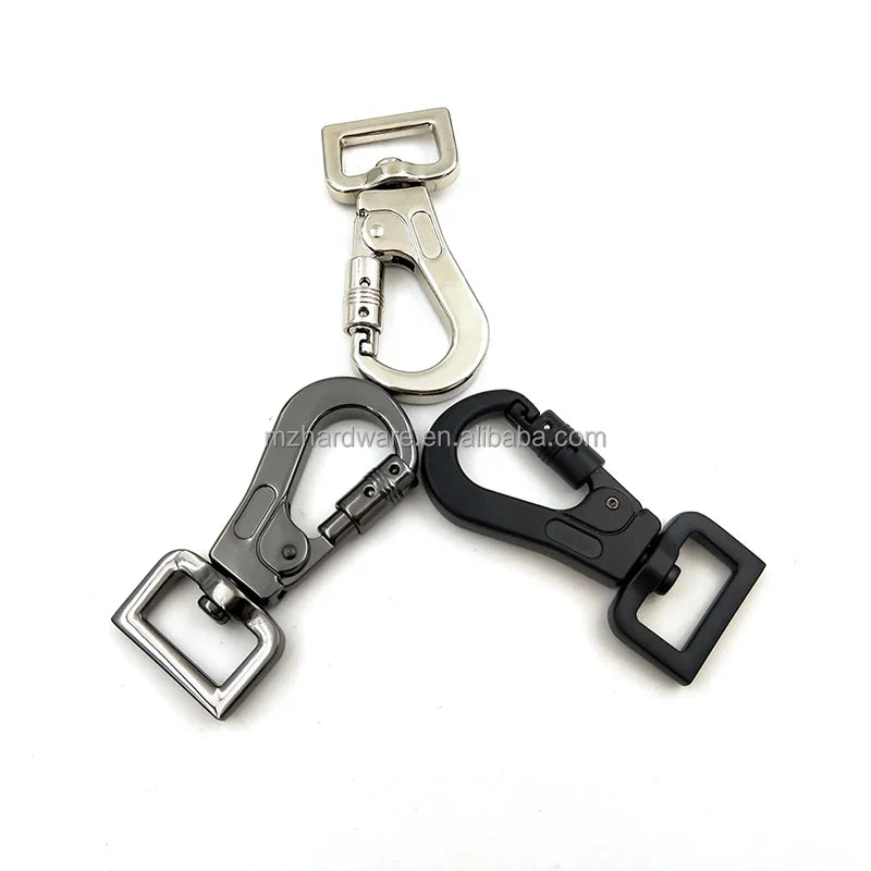 MZhardware Adjustable Fashion Dog Leash Hook Zinc Alloy Steel Chrome Plated Metal Swivel Snap Hook