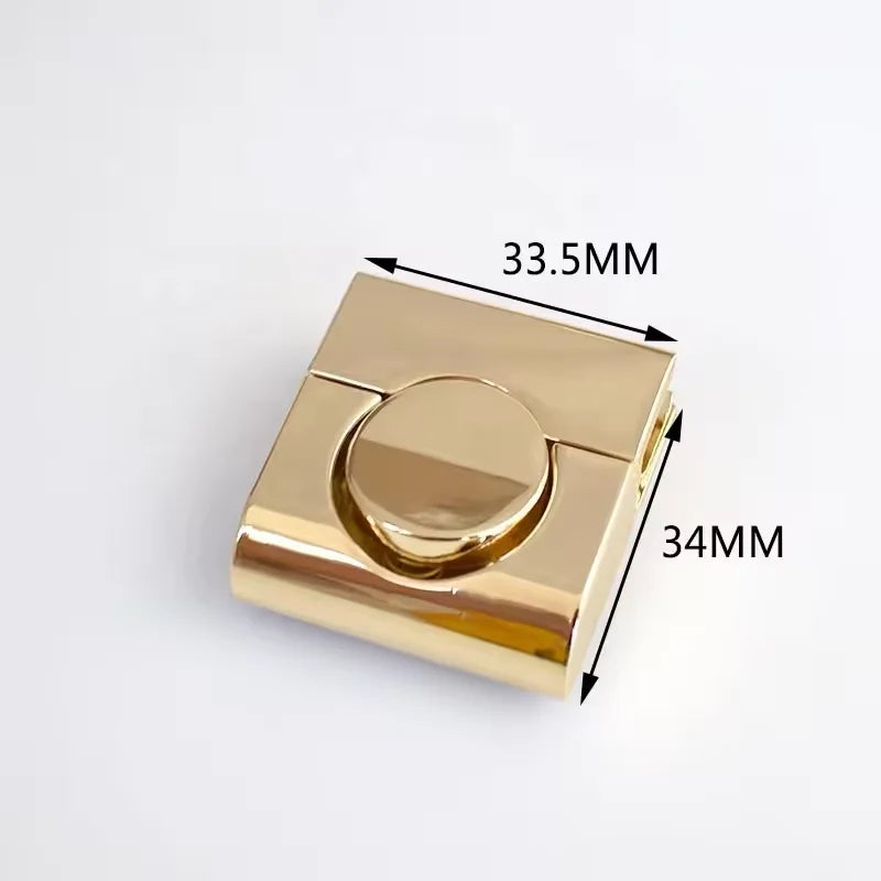 Metal Bag Lock for Handbags Push Lock for Handbags Metal Parts Accessories Bag Hardware Twist Lock for Leather Bags