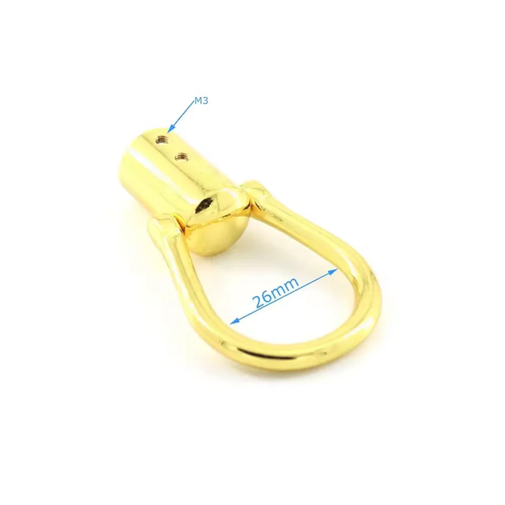 Factory Supply Bag Chain Stopper Buckle Metal Tassel Snap Golden Metal Activity Screw Clasp Hand Hook Handle Hardware