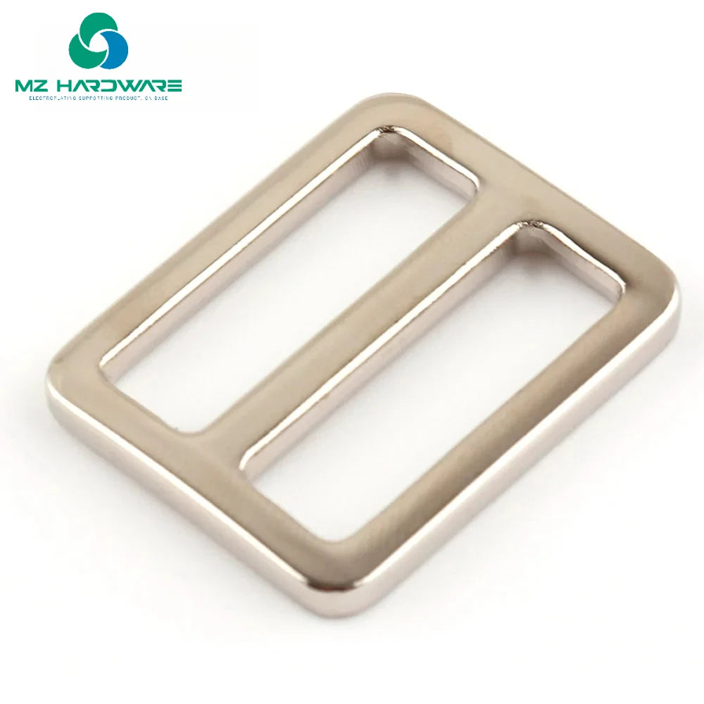 MZ Metal Tri Glide Buckle 25/38mm Flat Adjuster Slide Purse Buckles DIY Bag Luggage Strap Webbing Accessory