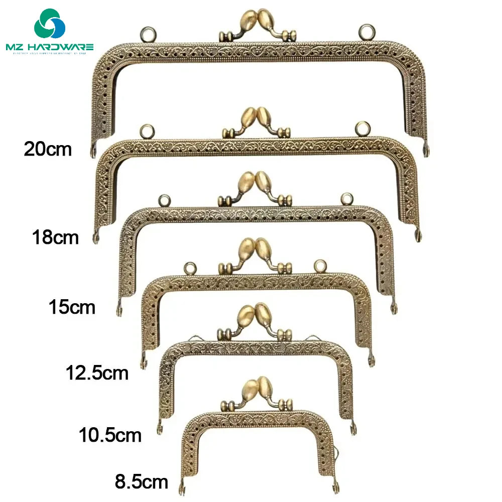 MZhardware DIY Craft Purse Bag Making Kiss Clasp Lock Metal Purse Frame Clutch Bag for Other Bag Parts & Accessories