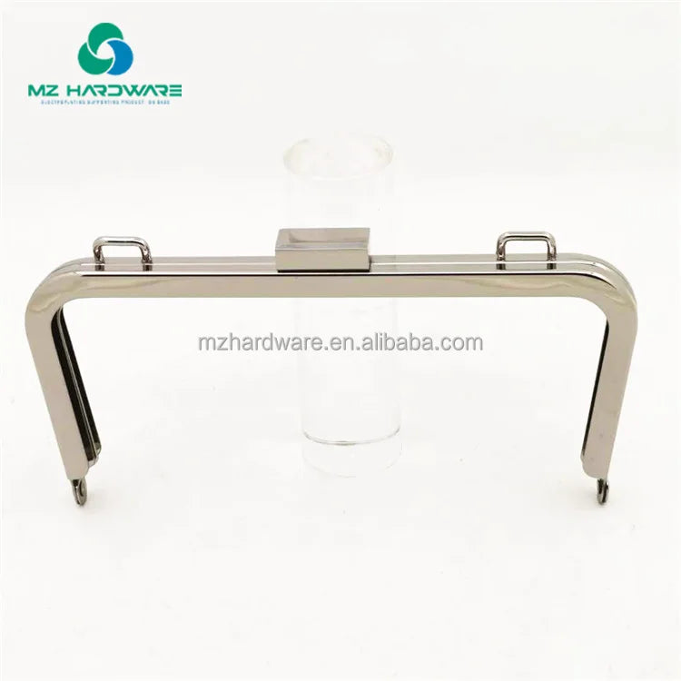 MZhardware Cierre De Beso Bolsa Metal Purse Frame Women Handle Clutch Bag Accessories DIY HandBag Frame Kiss Clasp Lock Hardware