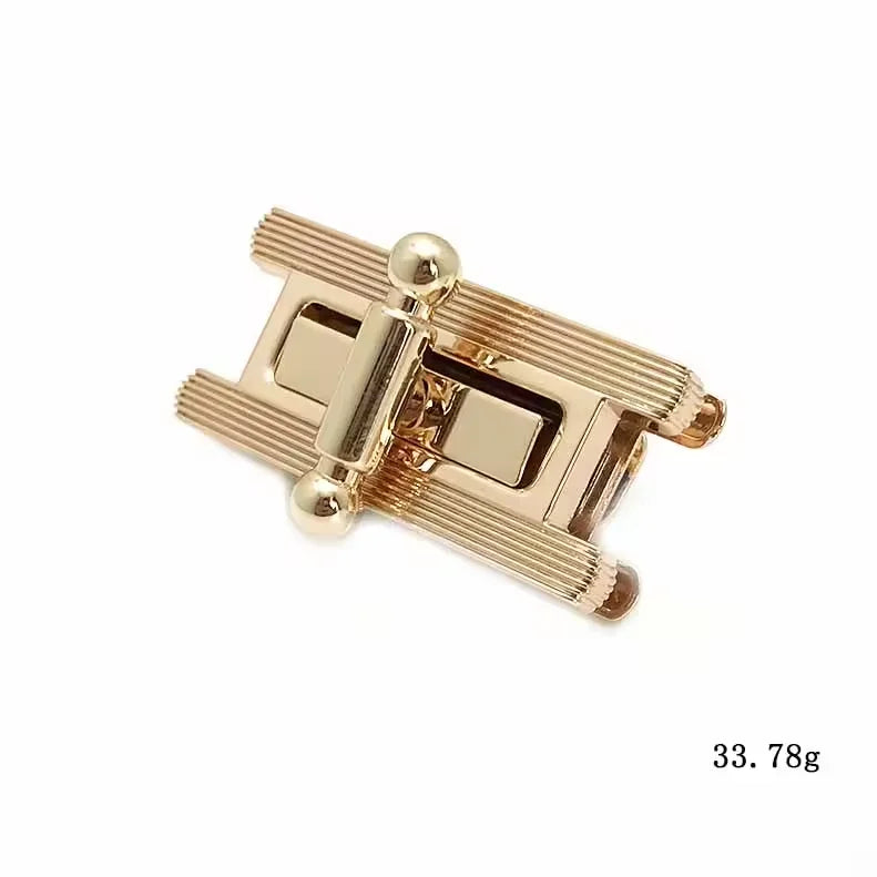 Custom Bag Lock Luxury Purse Lock for Leather Bags Purse Hardware Decoration Handbag Turn Lock