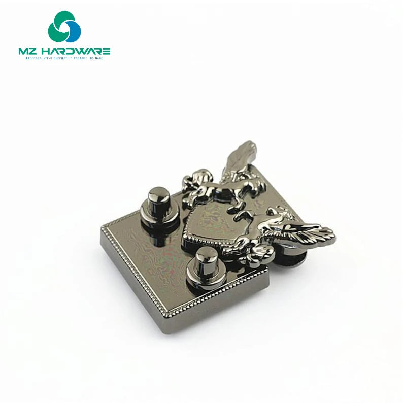 Metal Rectangle Purse Lock Pegasus ThumbTuck Tongue Clasp Latch Clutch Case Bag Leathercraft Hardware Repair