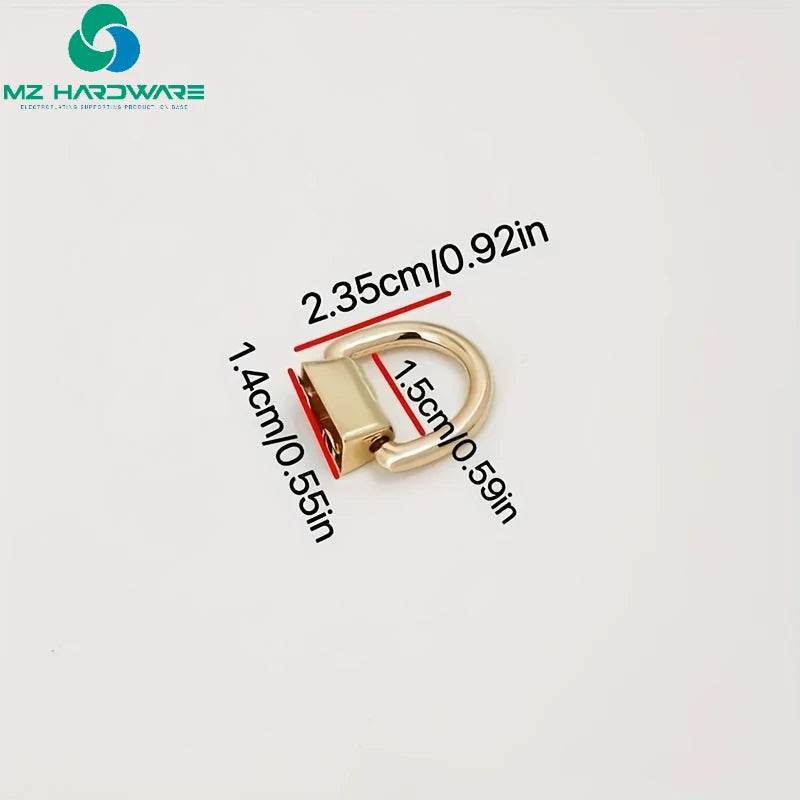 MZhardware Special Bag Parts & Accessories Zinc Alloy D-Ring Lobster Clasp Buckles for Wallet Chain DIY Wallet Making Hardware