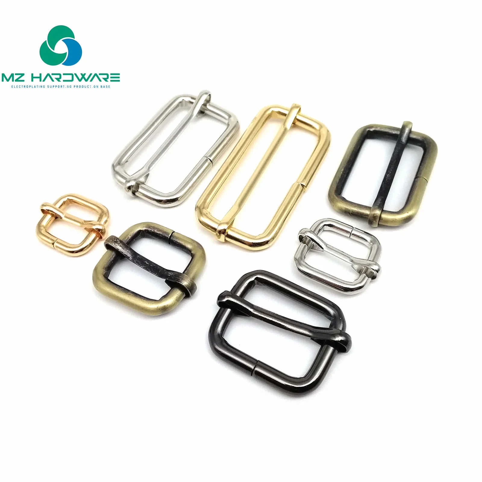 MZ Hardware 120 Pcs Metal Adjustor 40 Pcs Per Color Durable Stylish Accessory for Bag Belt DIY Making Multicolor High Quality