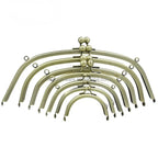 MZhardware Wholesale Bronze Metal Purse Frame with Kiss Clasp Lock Luxury Hardware for Clutch Bag Handbag Accessories
