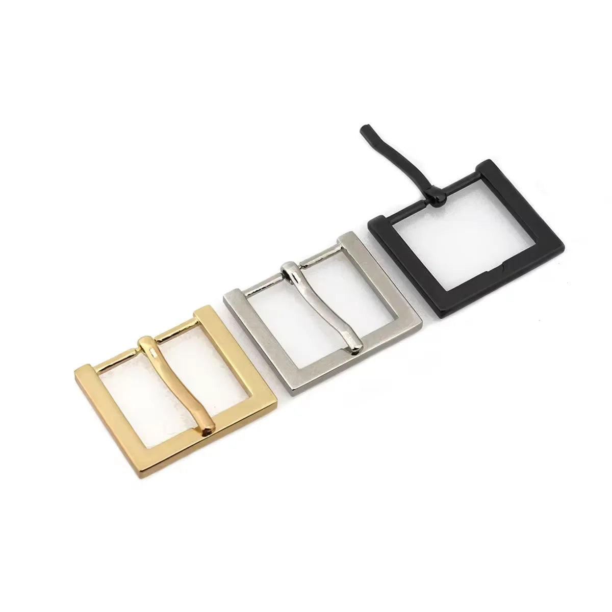 MZhardware Most Popular Square Belt Accessories Zinc Alloy Pin Buckle Pin Belt Pin Buckles for Gentlemen