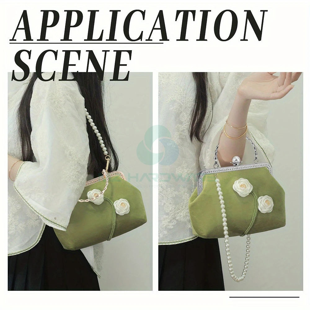 MZhardware DIY Craft Metal Purse Frame Stick Handle Bag Making Frame for Coin Purse Special Bag Parts & Accessories