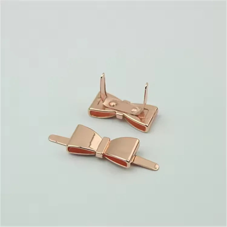 New Design Metal Bag Parts Accessories Handbag Bowknot Rivets Bags Metal Handbag Buckle