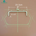 MZHardware Wholesale Metal Clamshell Purse Frame Invisible DIY Bag & Luggage Making Materials