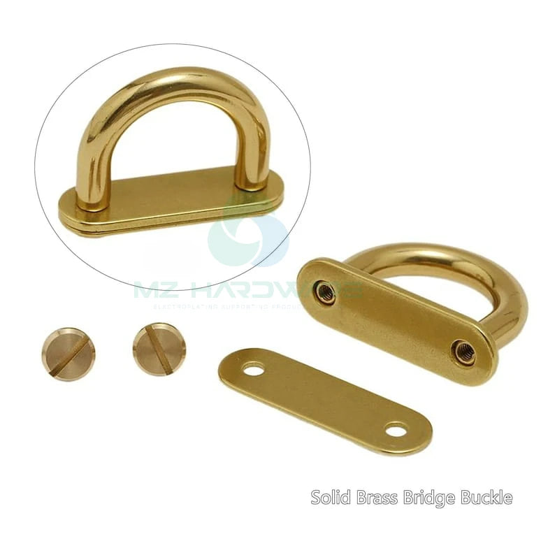 Good Quality Arch Bridge Buckle Handbag Chain Connector D Ring Screw Back Bag Hardware, Purse Belt Strap Loop Luggage Accessory